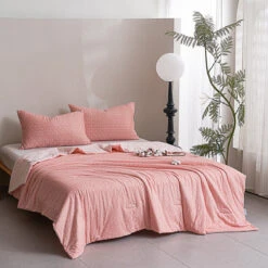 Lithe Cherry Cotton Light Comforter -qbedding store DSC01142