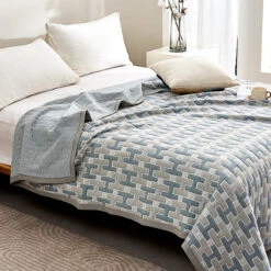 Vega Cotton Knitted Summer Blanket 16 Vega Cotton Knitted Summer Blanket -qbedding store DSC01782
