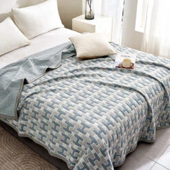 Vega Cotton Knitted Summer Blanket 18 Vega Cotton Knitted Summer Blanket -qbedding store DSC01783