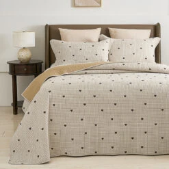 Cavani Pattern Cotton Quilt Set 15 Cavani Pattern Cotton Quilt Set -qbedding store DSC02085