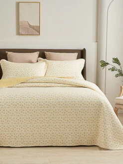 Belle Floral Cotton Quilt Set