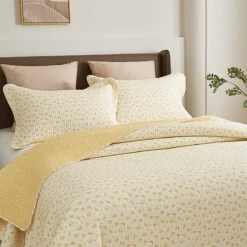 Belle Floral Cotton Quilt Set -qbedding store DSC02116
