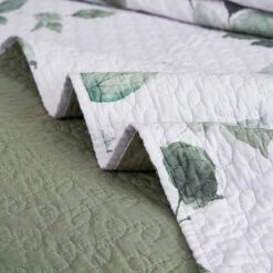 Kaman Floral Cotton Quilt Set -qbedding store DSC02138