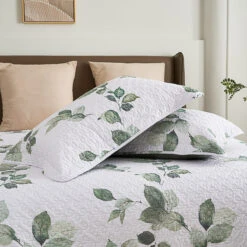 Kaman Floral Cotton Quilt Set -qbedding store DSC02142