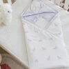 Happy Alpaca Cotton Knitted Baby Swaddle Blanket -qbedding store DSC03767