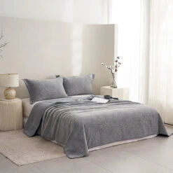 Cotton Jacquard Soybean Fiber Light Comforter Set -qbedding store DSC04109