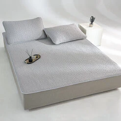 Cooling Mattress Topper Pillow Sham Set -qbedding store DSC04114