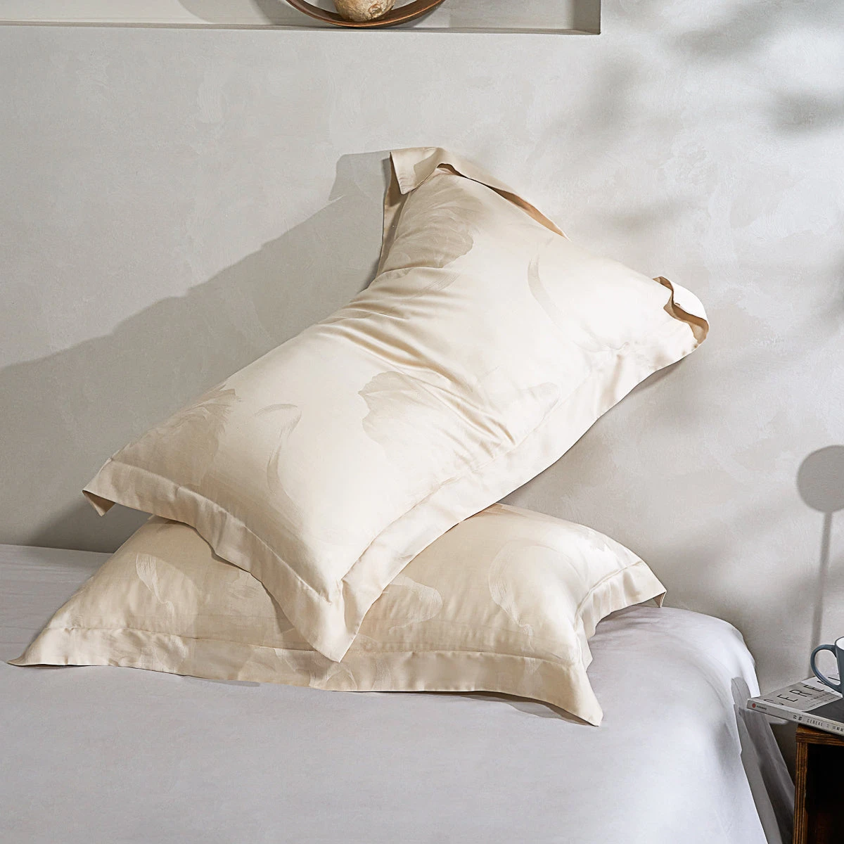 Phantom Gold Tencel™ Jacquard Pillow Sham X2P 8 Phantom Gold Tencel™ Jacquard Pillow Sham X2P - Image 6