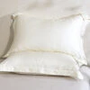 Lily White Tencel™ Jacquard Pillow Sham X2P -qbedding store DSC04738