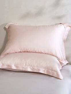 Dreamy Pink Tencel™ Jacquard Pillow Sham X2P