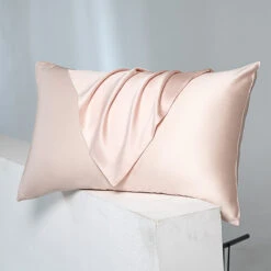Dreamy Pink Tencel™ Pillow Sham X2P -qbedding store DSC04833