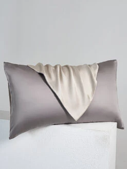 Cloudy Gray Tencel™ Pillow Sham Set