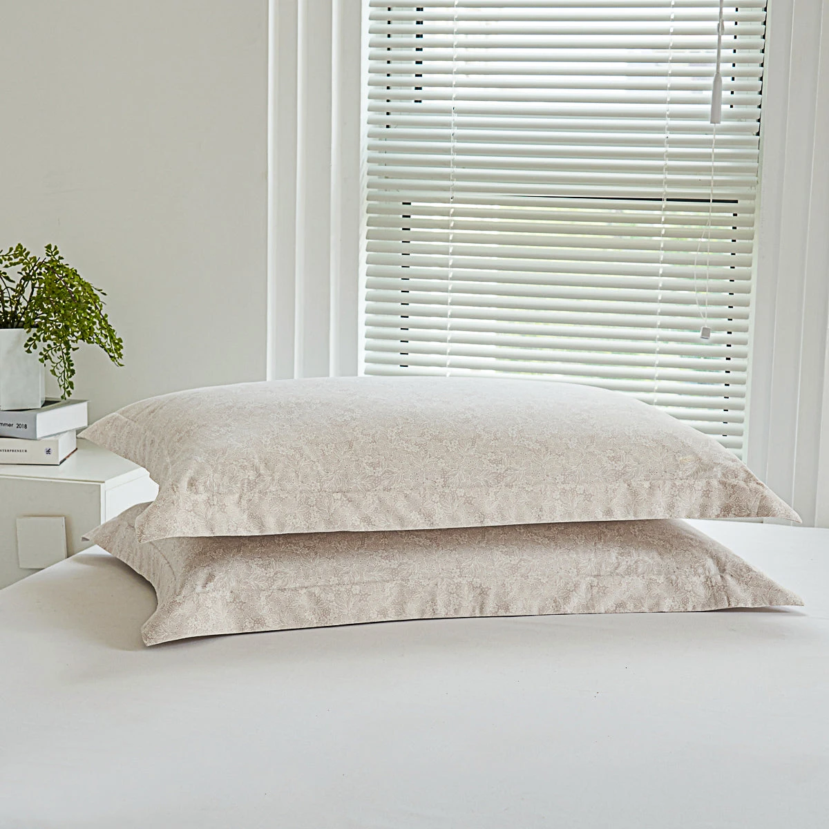 Pai Breeze Apricot Cotton Standard Pillow Sham 5 Pai Breeze Apricot Cotton Standard Pillow Sham - Image 3