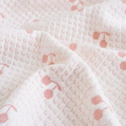 Cherry Pure Cotton Baby Blanket -qbedding store DSC05635
