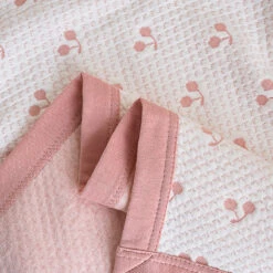 Cherry Pure Cotton Baby Blanket -qbedding store DSC05636