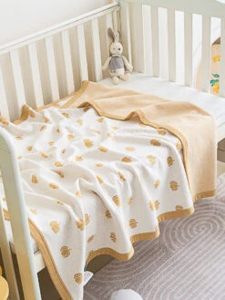 Pumpkin Pure Cotton Baby Blanket