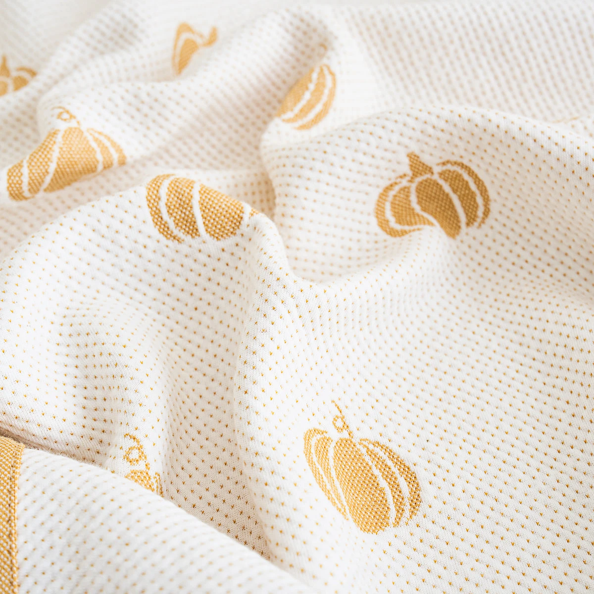Pumpkin Pure Cotton Baby Blanket 8 Pumpkin Pure Cotton Baby Blanket - Image 6