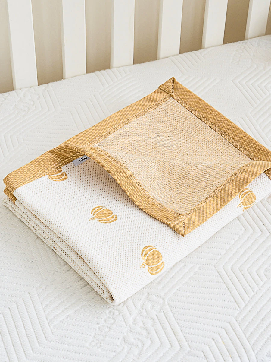 Pumpkin Pure Cotton Baby Blanket 4 Pumpkin Pure Cotton Baby Blanket - Image 2