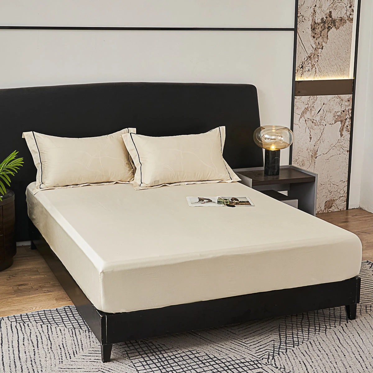 Memos Jacquard Premium Cotton Fitted Sheet Set 10 Memos Jacquard Premium Cotton Fitted Sheet Set - Image 8