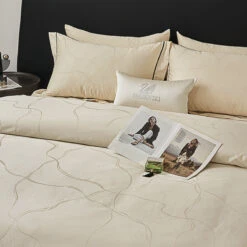 Memos Jacquard Premium Cotton Fitted Sheet Set 19 Memos Jacquard Premium Cotton Fitted Sheet Set -qbedding store DSC05712