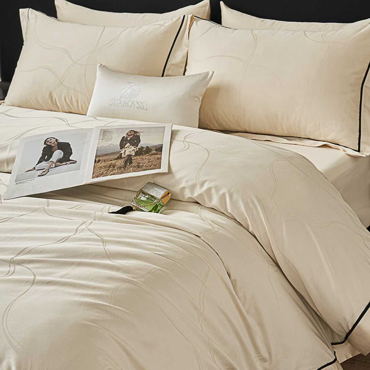 Memos Jacquard Premium Cotton Fitted Sheet Set 9 Memos Jacquard Premium Cotton Fitted Sheet Set - Image 7