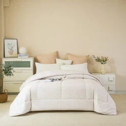 Pai Breeze Apricot Cotton All Season Comforter 12 Pai Breeze Apricot Cotton All Season Comforter -qbedding store DSC06515