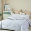 Eta Mist White Cotton All Season Comforter 2 Eta Mist White Cotton All Season Comforter -qbedding store DSC06537