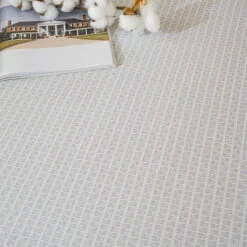 Eta Mist White Cotton Fitted Sheet -qbedding store DSC06586