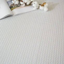 Eta Mist White Cotton Flat Sheet -qbedding store DSC06697