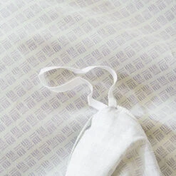 Eta Mist White Cotton Duvet Cover -qbedding store DSC06726