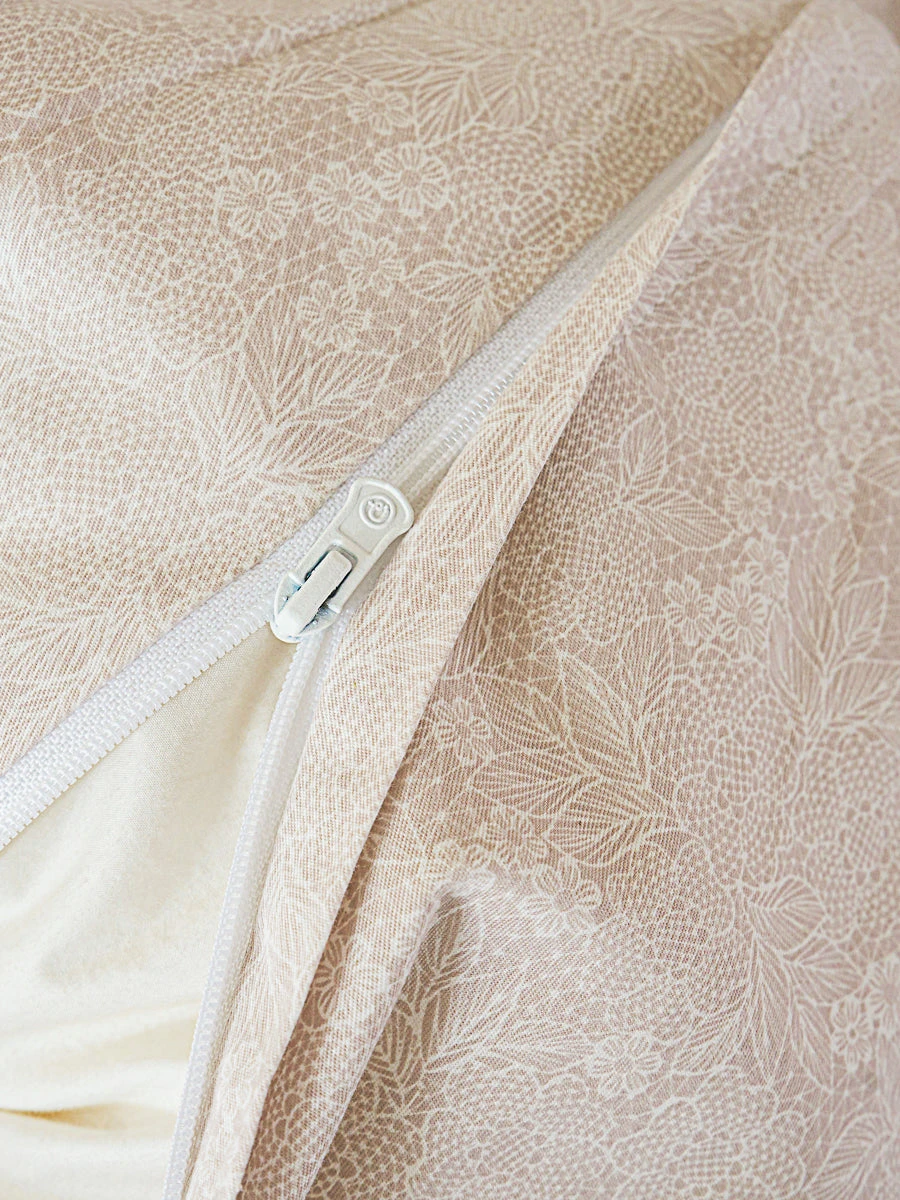 Pai Breeze Apricot Cotton Duvet Cover 4 Pai Breeze Apricot Cotton Duvet Cover - Image 2