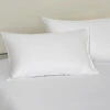 Snowflake White Premium Cotton Standard Pillow Sham X2p -qbedding store DSC07788