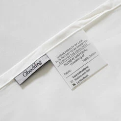 Snowflake White Premium Cotton Flat Sheet -qbedding store DSC07799