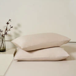 Coco Apricot Premium Cotton Standard Pillow Sham X2p -qbedding store DSC07829