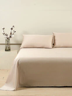 Coco Apricot Premium Cotton Flat Sheet