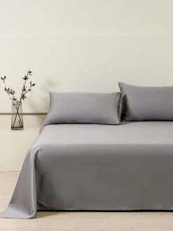 Rio Gray Premium Cotton Flat Sheet