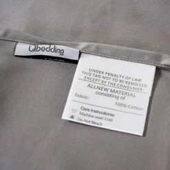 Rio Gray Premium Cotton Flat Sheet -qbedding store DSC07901