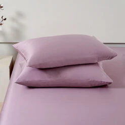 Pearlish Purple Premium Cotton Standard Pillow Sham X2p -qbedding store DSC07911
