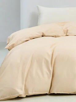 Harvest Gold Solid Color Premium Cotton Duvet Cover