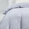 Crystal Gray Solid Color Premium Cotton Duvet Cover -qbedding store DSC9486