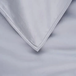 Crystal Gray Solid Color Premium Cotton Duvet Cover -qbedding store DSC9492