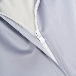 Crystal Gray Solid Color Premium Cotton Duvet Cover -qbedding store DSC9494