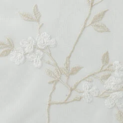 Emery Cottagecore Embroidered Sheer Curtain -qbedding store Emery Window Curtain 13