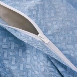 Gamma-Bluish Blue Cotton Duvet Cover -qbedding store Gamma Bluish Blue Cotton Duvet Cover 8
