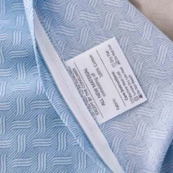 Gamma-Bluish Blue Cotton Duvet Cover -qbedding store Gamma Bluish Blue Cotton Duvet Cover 9