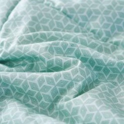 Lambda-Milky Green Pattern Cotton All Season Comforter -qbedding store Lambda Milky Green Cotton All Season Comforter 9