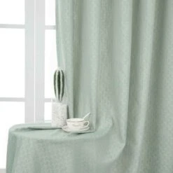 Leafy Land Pattern Polyester Curtain -qbedding store Leafy Land Pattern Polyester Curtain 10