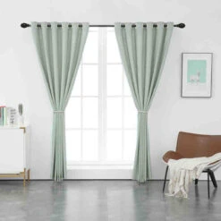 Leafy Land Pattern Polyester Curtain -qbedding store Leafy Land Pattern Polyester Curtain 12