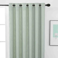 Leafy Land Pattern Polyester Curtain -qbedding store Leafy Land Pattern Polyester Curtain 6