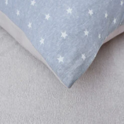 Lithe Cloud Pattern Cotton Pillow Sham -qbedding store Lithe Star Cotton Sham Blue 5